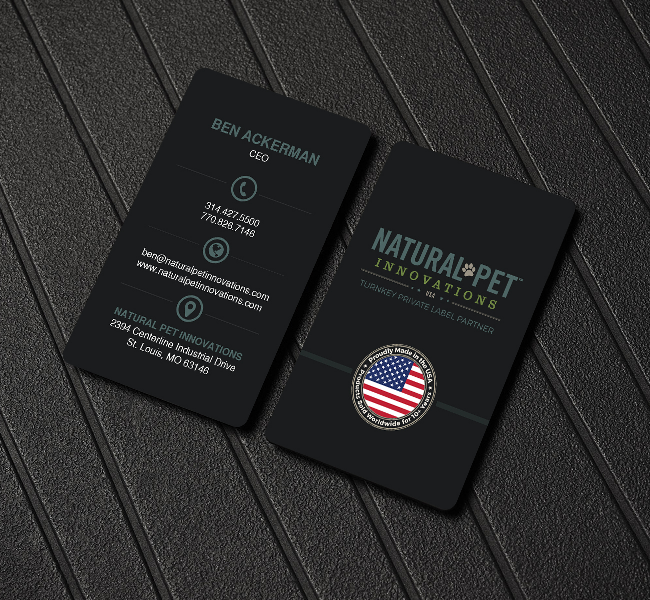 Business Card Design by Creations Box 2015 for Natural Pet Innovations | Design #18491481