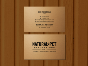 Business Card Design by Creations Box 2015 for Natural Pet Innovations | Design: #18491486