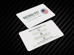 Business Card Design by Creations Box 2015 for Natural Pet Innovations | Design: #18524685