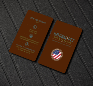 Business Card Design by Creations Box 2015 for Natural Pet Innovations | Design: #18531810
