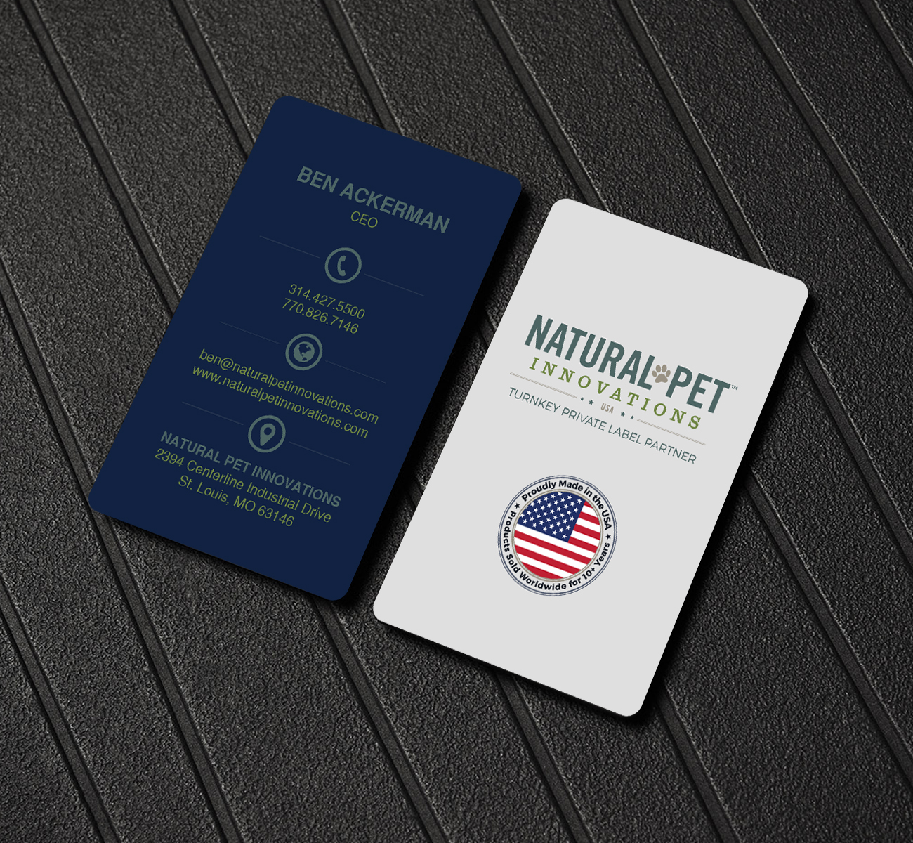 Business Card Design by Creations Box 2015 for Natural Pet Innovations | Design #18531847