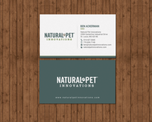 Business Card Design by chandrayaan.creative for Natural Pet Innovations | Design: #18489332