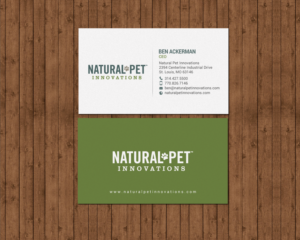 Business Card Design by chandrayaan.creative for Natural Pet Innovations | Design: #18489333