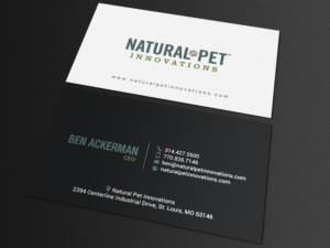 Business Card Design by chandrayaan.creative for Natural Pet Innovations | Design: #18489334