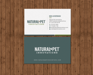 Business Card Design by chandrayaan.creative for Natural Pet Innovations | Design: #18489343