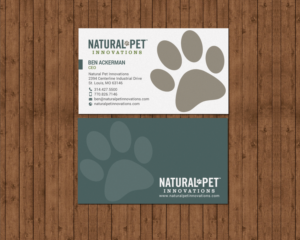 Business Card Design by chandrayaan.creative for Natural Pet Innovations | Design: #18489349