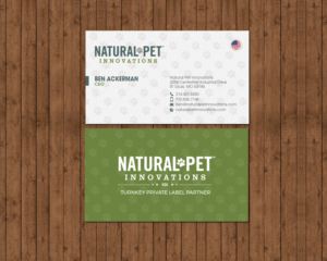 Business Card Design by chandrayaan.creative for Natural Pet Innovations | Design: #18546610