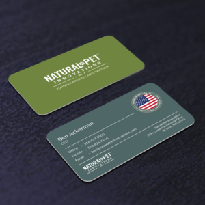 Business Card Design by M6G for Natural Pet Innovations | Design: #18543827