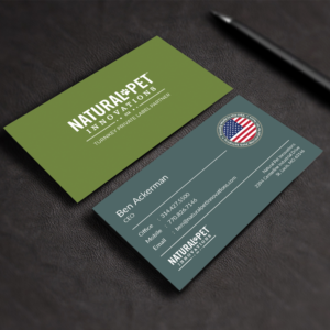 Business Card Design by M6G for Natural Pet Innovations | Design: #18543843