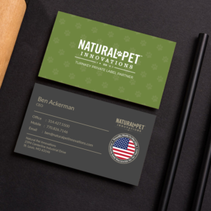 Business Card Design by M6G for Natural Pet Innovations | Design: #18544115