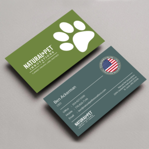 Business Card Design by M6G for Natural Pet Innovations | Design: #18544135