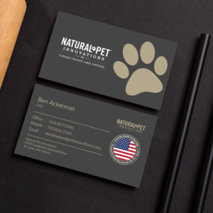Business Card Design by M6G for Natural Pet Innovations | Design: #18544143