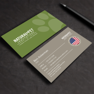 Business Card Design by M6G for Natural Pet Innovations | Design: #18544247