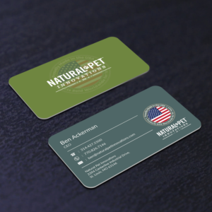 Business Card Design by M6G for Natural Pet Innovations | Design: #18544433