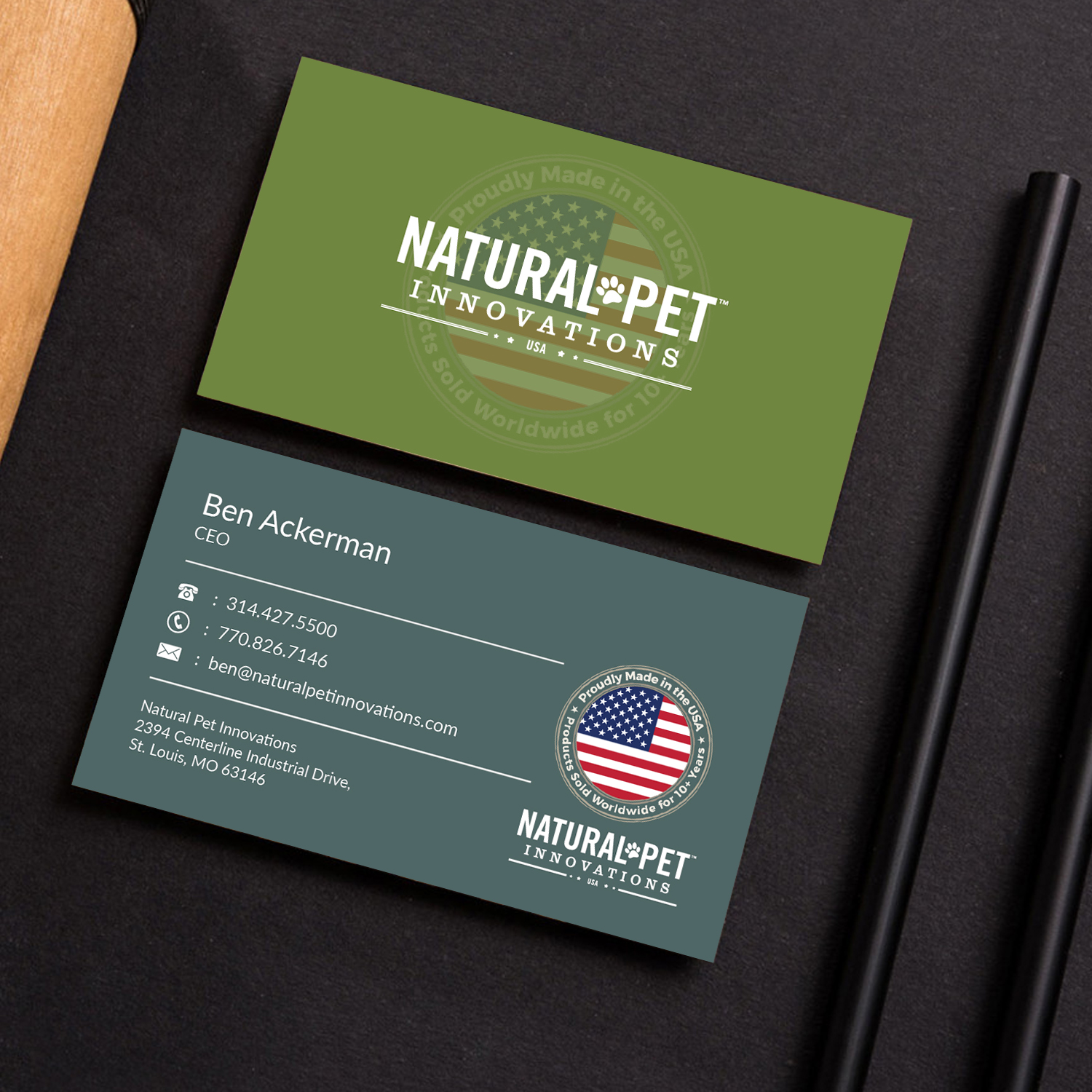 Business Card Design by M6G for Natural Pet Innovations | Design #18544445