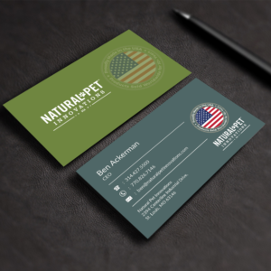 Business Card Design by M6G for Natural Pet Innovations | Design: #18544563