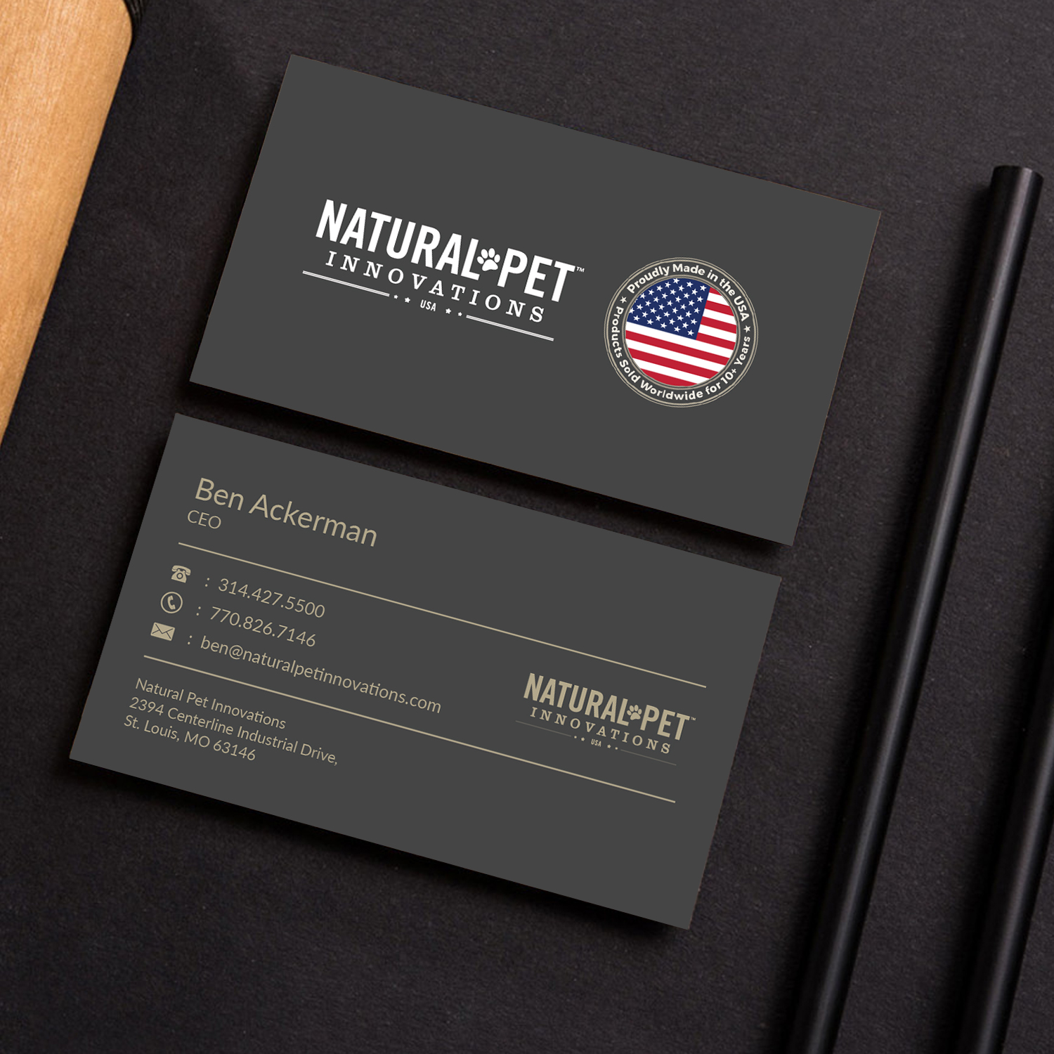 Business Card Design by M6G for Natural Pet Innovations | Design #18544594