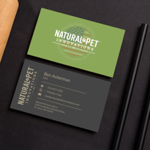 Business Card Design by M6G for Natural Pet Innovations | Design: #18544790