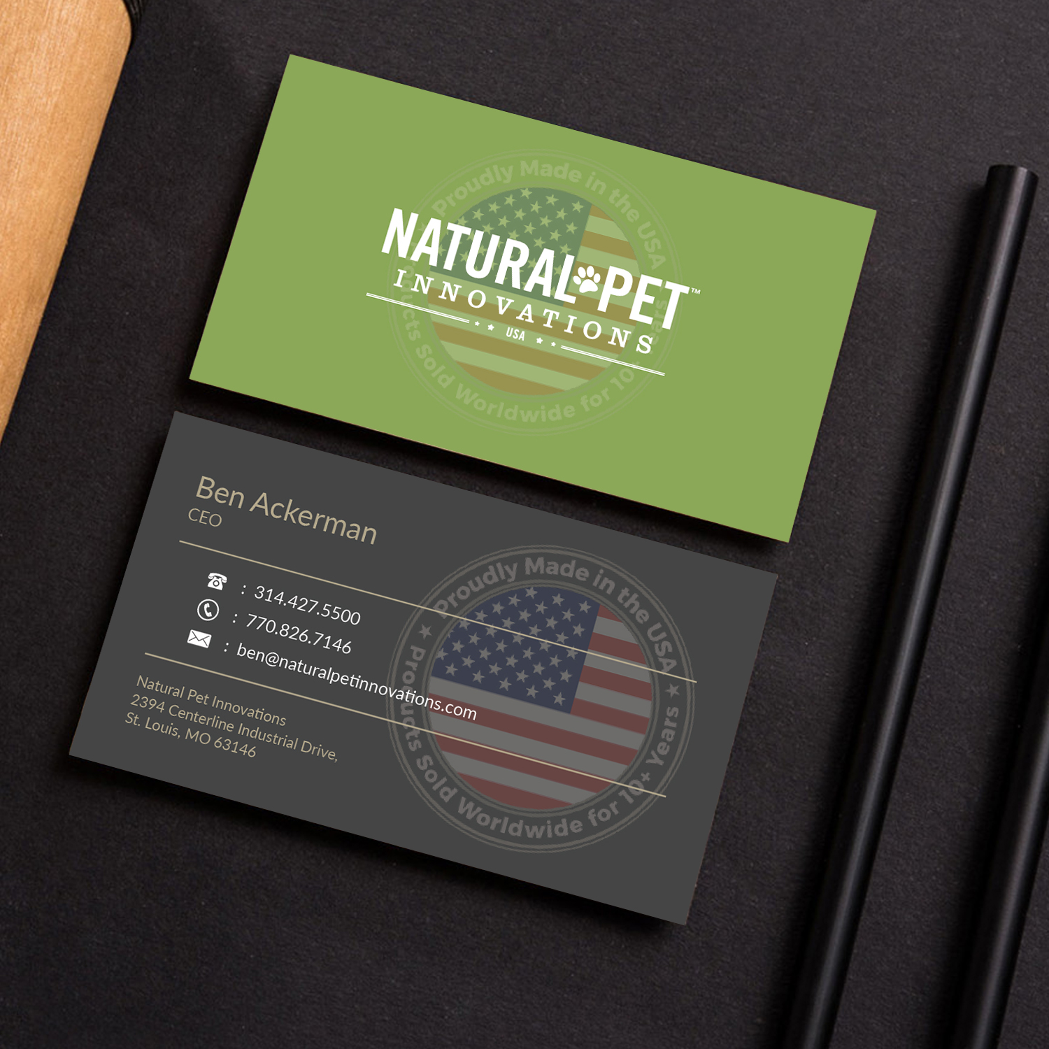Business Card Design by M6G for Natural Pet Innovations | Design #18544810