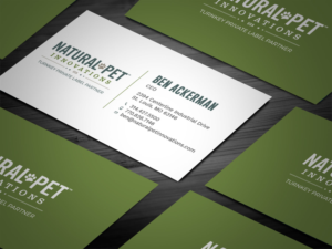 Business Card Design by Tripti Ranjan Gain for Natural Pet Innovations | Design: #18484962