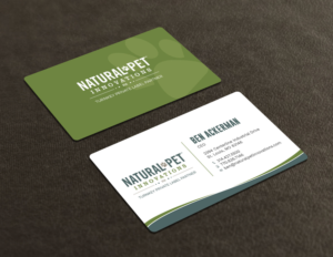 Business Card Design by Tripti Ranjan Gain for Natural Pet Innovations | Design: #18484979