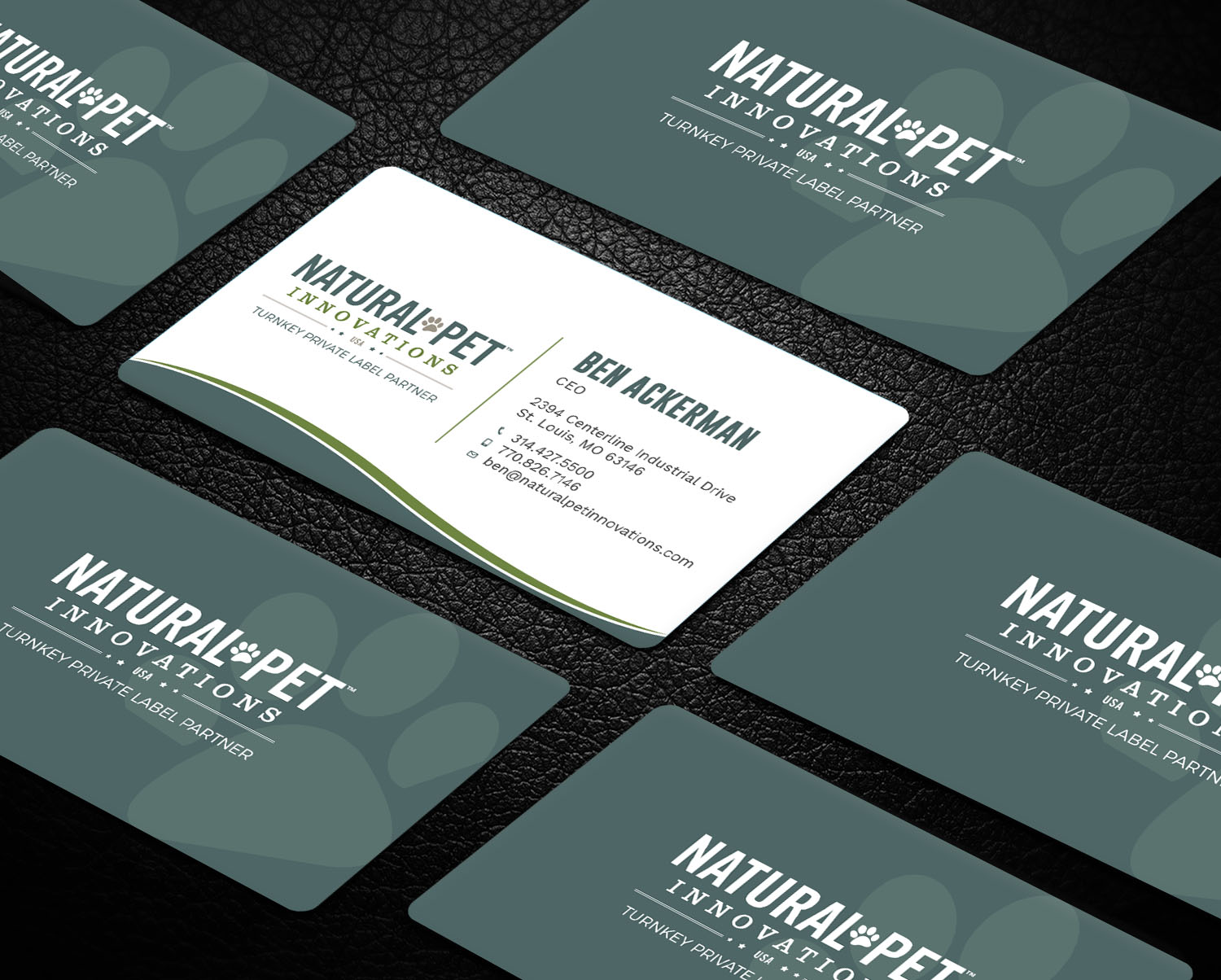 Business Card Design by Tripti Ranjan Gain for Natural Pet Innovations | Design #18484980