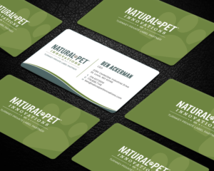Business Card Design by Tripti Ranjan Gain for Natural Pet Innovations | Design: #18484982