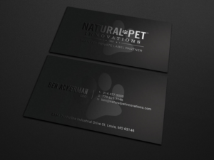 Business Card Design by Tripti Ranjan Gain for Natural Pet Innovations | Design: #18488478