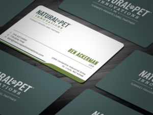 Business Card Design by Tripti Ranjan Gain for Natural Pet Innovations | Design: #18488484