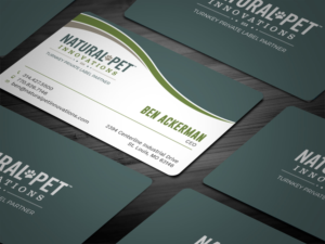 Business Card Design by Tripti Ranjan Gain for Natural Pet Innovations | Design: #18488487