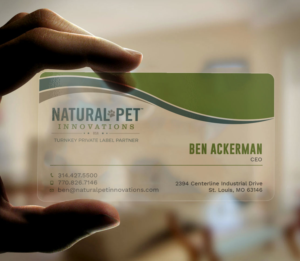 Business Card Design by Tripti Ranjan Gain for Natural Pet Innovations | Design: #18488489