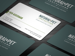 Business Card Design by Tripti Ranjan Gain for Natural Pet Innovations | Design: #18488498