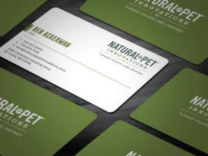 Business Card Design by Tripti Ranjan Gain for Natural Pet Innovations | Design: #18488499