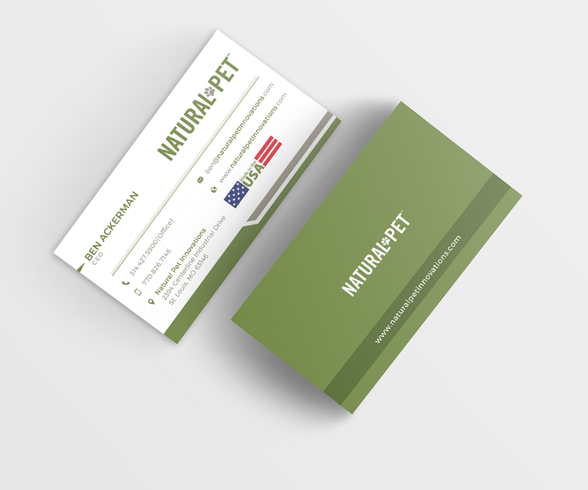 Business Card Design by Moumita_ for Natural Pet Innovations | Design #18542956