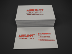 Business Card Design by Jarrin for Natural Pet Innovations | Design: #18491837