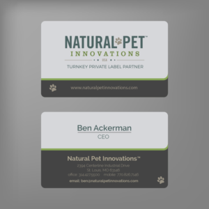 Business Card Design by ayieot 2 for Natural Pet Innovations | Design #18484440