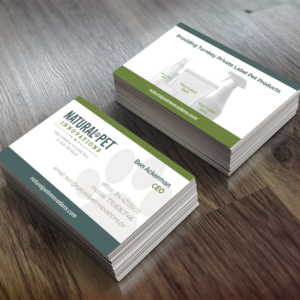 Business Card Design by chris for Natural Pet Innovations | Design #18511785