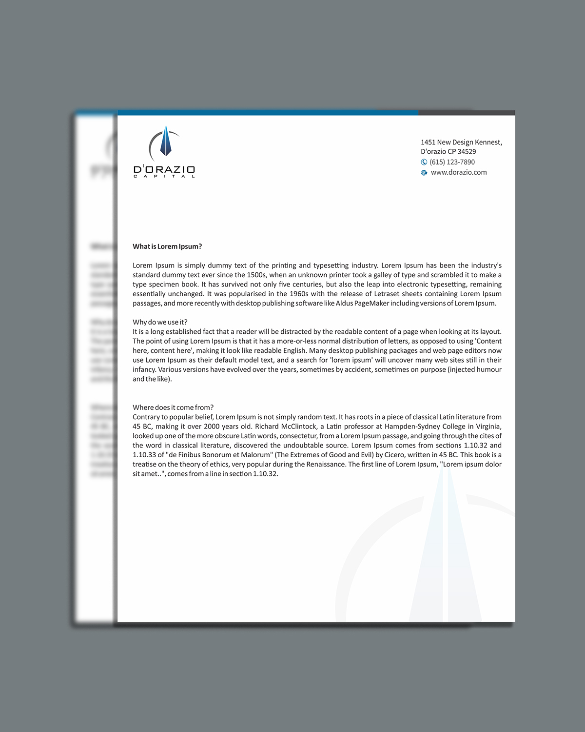 Letterhead Design by Ernest Owusu for this project | Design #18470283