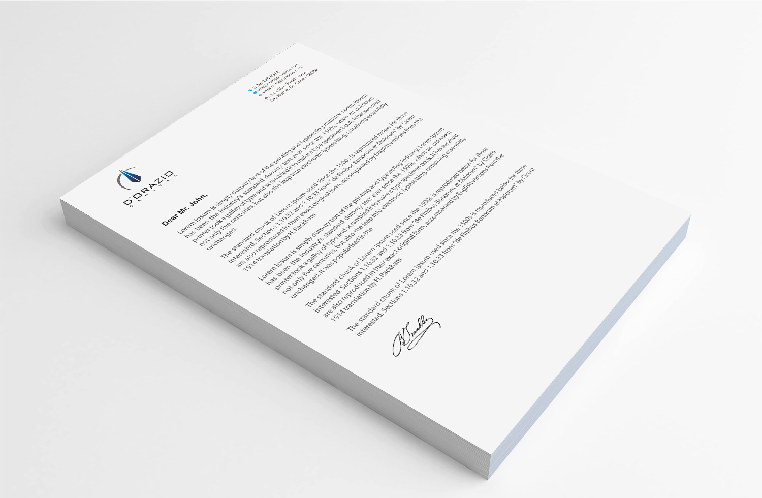 Letterhead Design by Infinitive Technology for this project | Design #18470395
