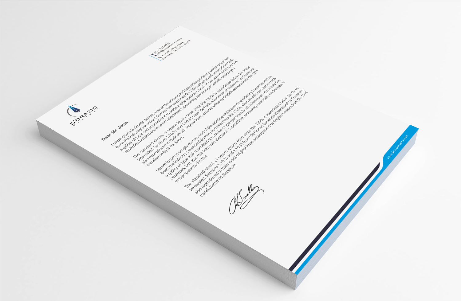 Letterhead Design by Infinitive Technology for this project | Design #18470397