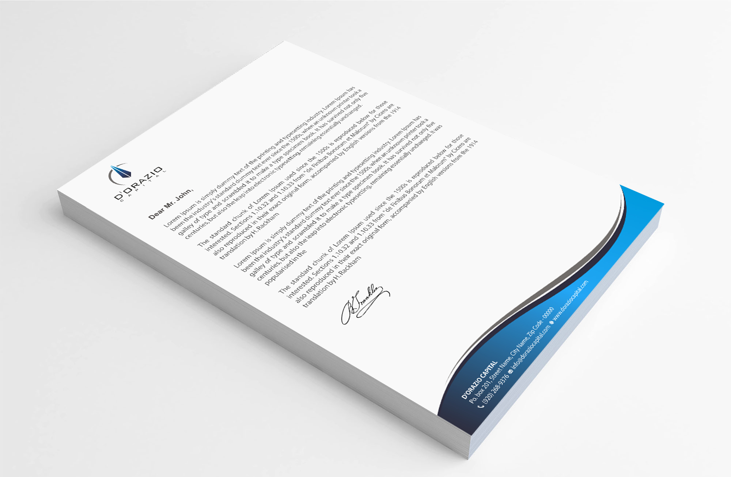 Letterhead Design by Infinitive Technology for this project | Design #18470398