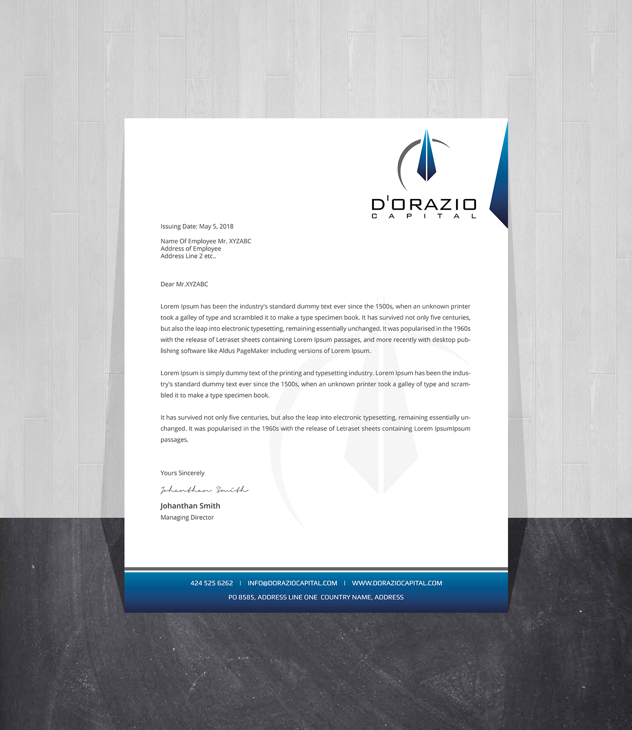 Letterhead Design by Creations Box 2015 for this project | Design #18468254