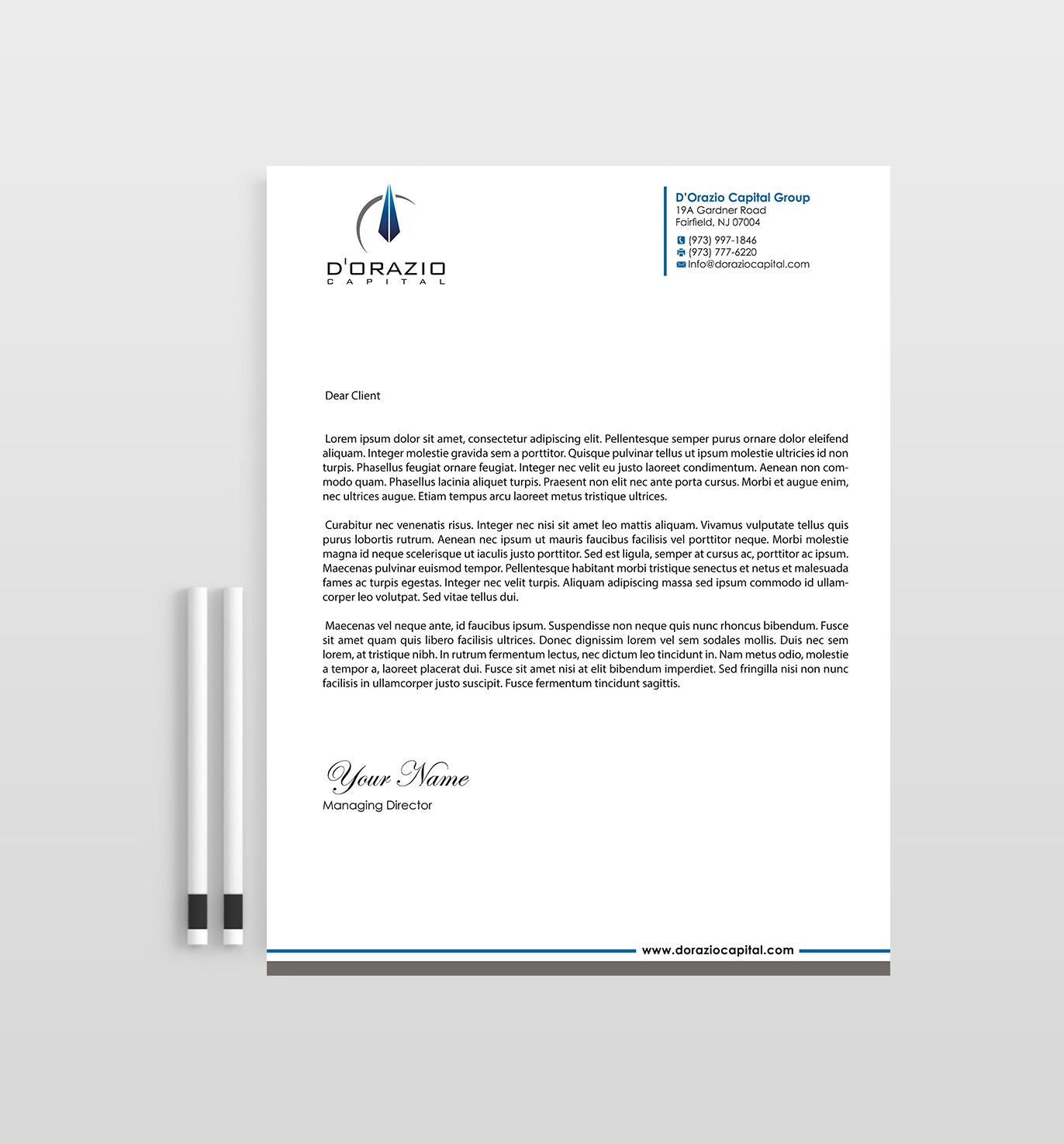 Letterhead Design by Designs 2019 for this project | Design #18468262