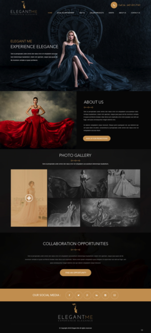 Web Design by pb for Elegant Me Inc. | Design: #18471339