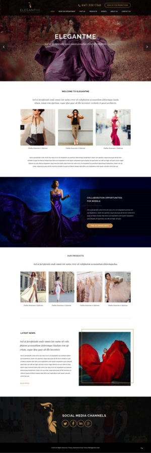 Web Design by pb for Elegant Me Inc. | Design: #18471341