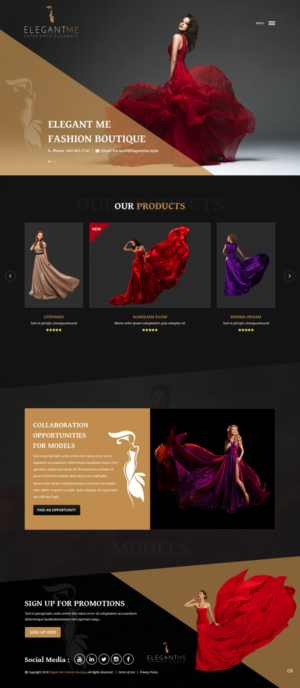Web Design by pb for Elegant Me Inc. | Design: #18471344