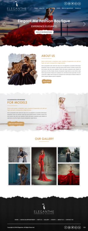 Web Design by pb for Elegant Me Inc. | Design: #18471351