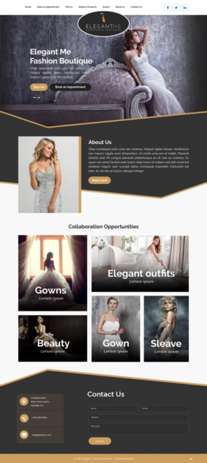 Web Design by pb for Elegant Me Inc. | Design: #18471355