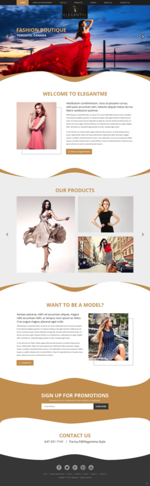 Web Design by pb for Elegant Me Inc. | Design: #18471356