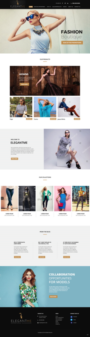 Web Design by pb for Elegant Me Inc. | Design: #18471363